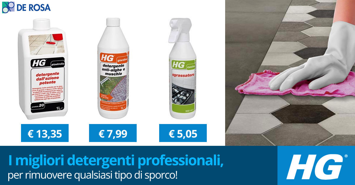 I Detergenti Professionali Hg Per Ogni Tipo Di Sporco De Rosa