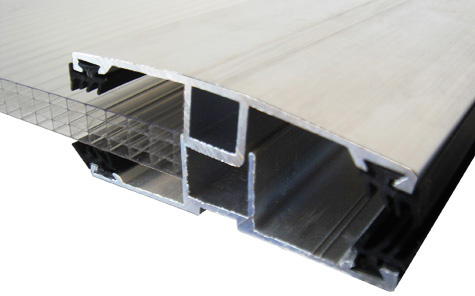 Profili in Alluminio per montaggio Lastre in Policarbonato