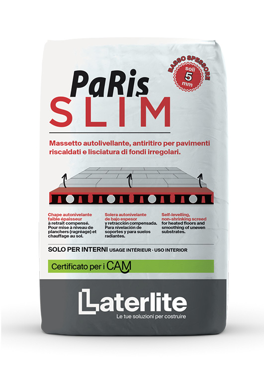 LECA MASSETTOMIX PARIS SLIM KG.25 (BC60)     AUTOLIVELLANTE ANTIRITIRO E A BASSO SPESSORE