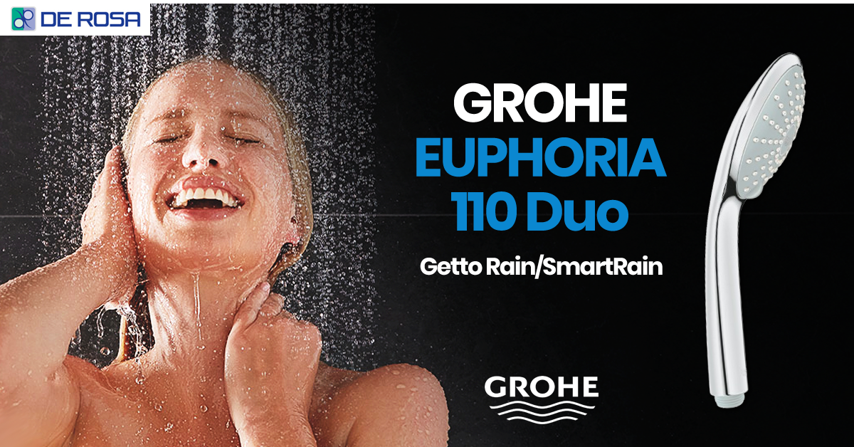 Goditi una doccia da sogno con GROHE Euphoria 110 Duo