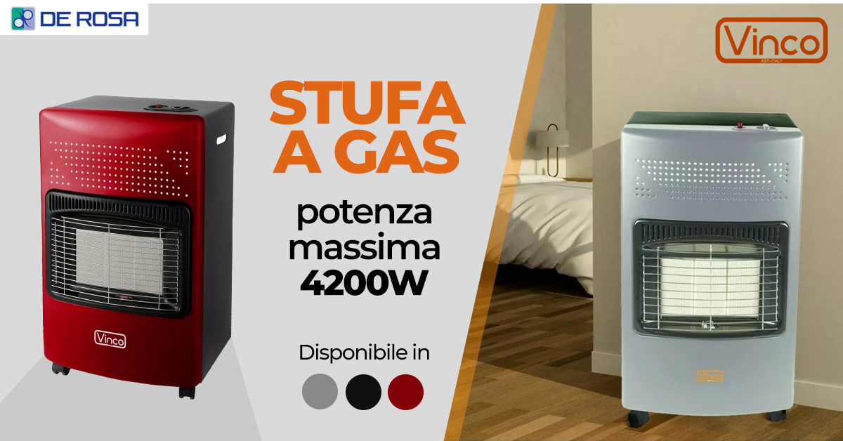 Stufa a gas portatile per calore istantaneo in ogni ambiente